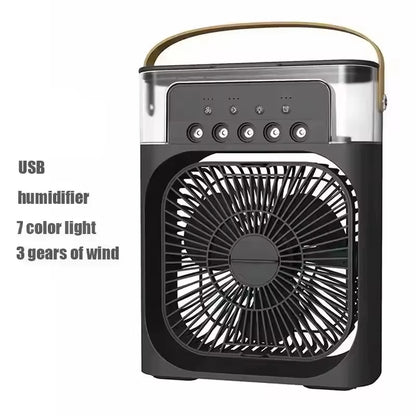 New 3-In-1 Fan, Air Conditioner, Mini Home Air Cooler, LED Night Light, Portable Humidifier, Air Conditioning Fan, Office and Ho